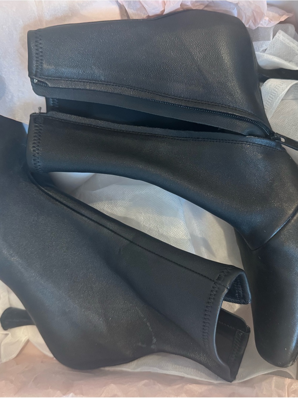 Loeffler Randall Thandy Black Leather Boots Women's 9.5 / 40 - Picture 8 of 10